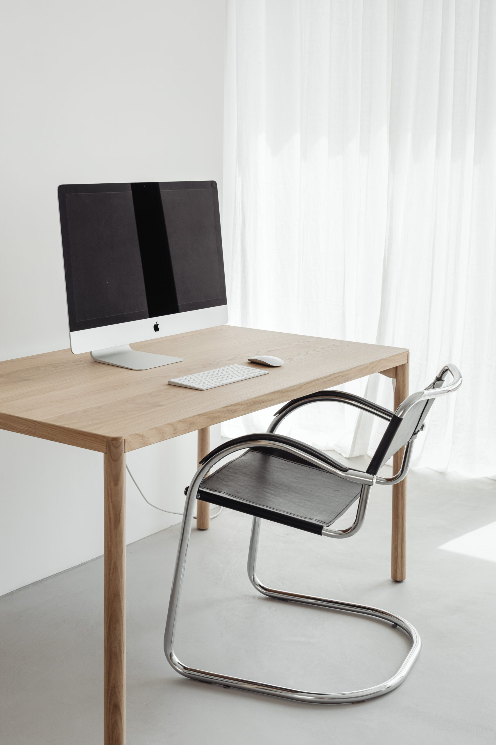 studio pure office wooden minimalist computer desk 27286